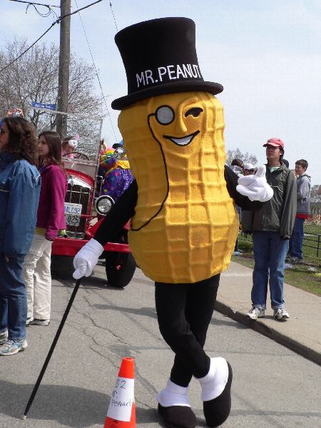 Mr. Peanut costume.